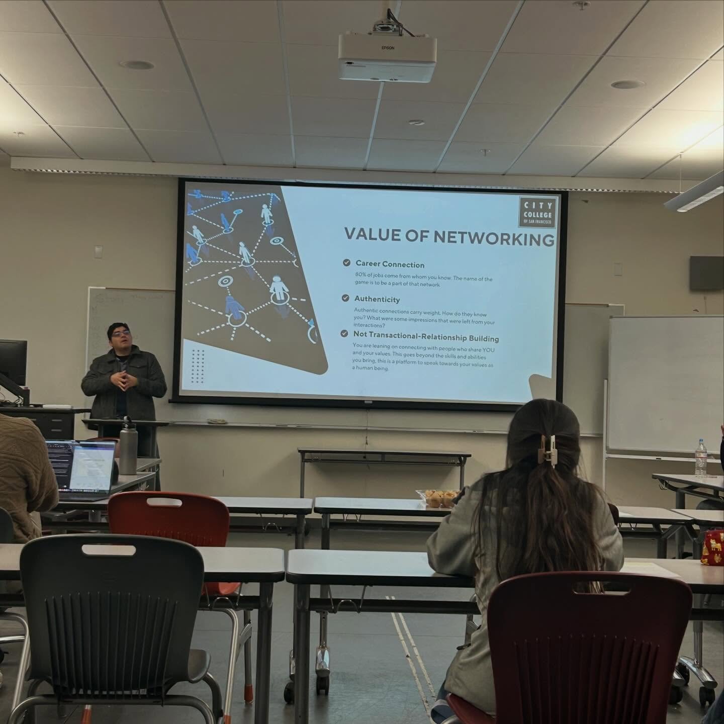A slide titled 'Value of Networking'